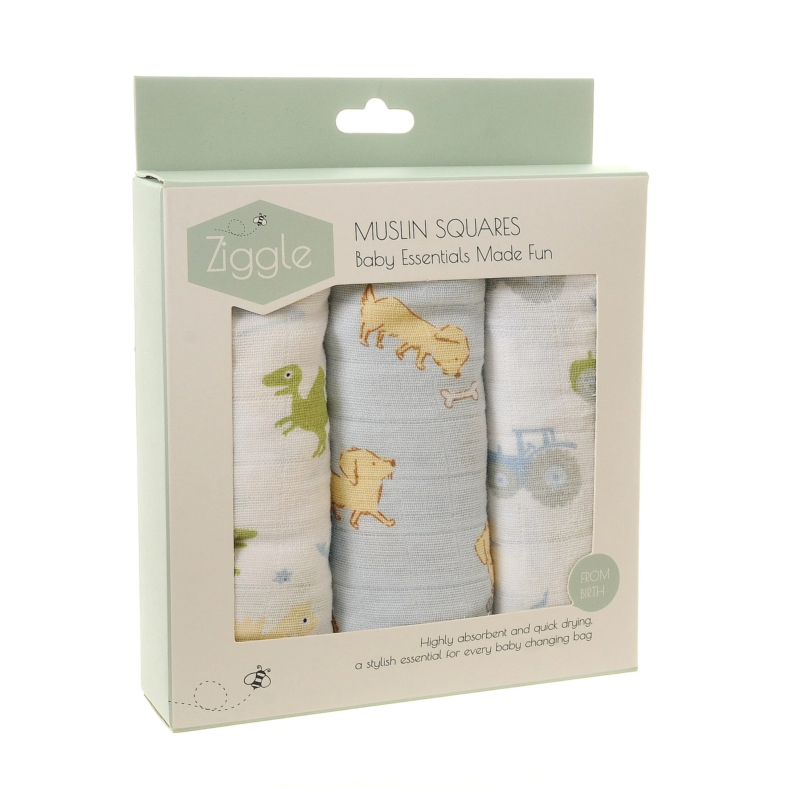 Ziggle Baby Blues Muslins Set